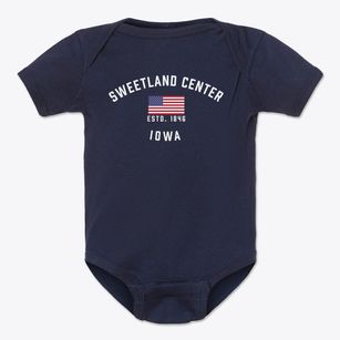 Sweetland Center Iowa Patriot Baby Onesie