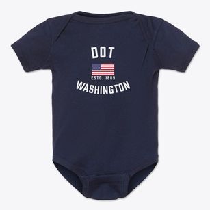 Dot Washington Patriot Baby Onesie