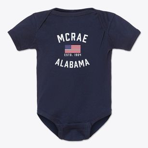 Mcrae Alabama Patriot Baby Onesie