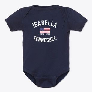 Isabella Tennessee Patriot Baby Onesie