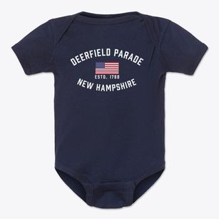 Deerfield Parade New Hampshire Patriot Baby Onesie