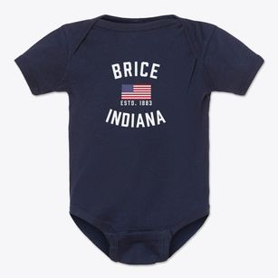 Brice Indiana Patriot Baby Onesie