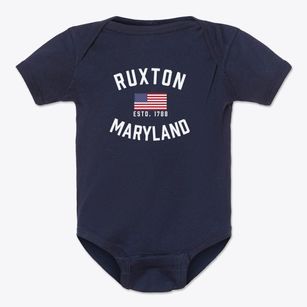 Ruxton Maryland Patriot Baby Onesie
