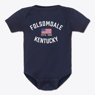 Folsomdale Kentucky Patriot Baby Onesie