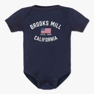 Brooks Mill California Patriot Baby Onesie