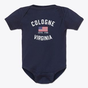 Cologne Virginia Patriot Baby Onesie