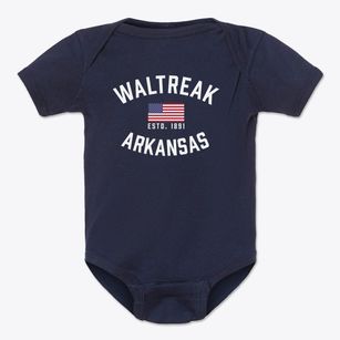 Waltreak Arkansas Patriot Baby Onesie
