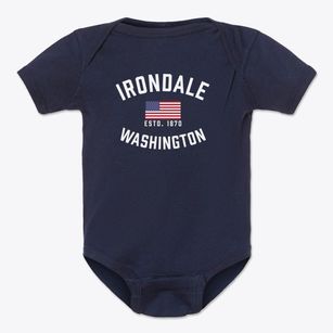 Irondale Washington Patriot Baby Onesie