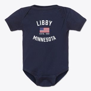 Libby Minnesota Patriot Baby Onesie