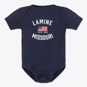 Lamine Missouri Patriot Baby Onesie