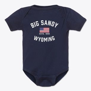 Big Sandy Wyoming Patriot Baby Onesie