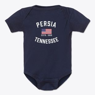 Persia Tennessee Patriot Baby Onesie