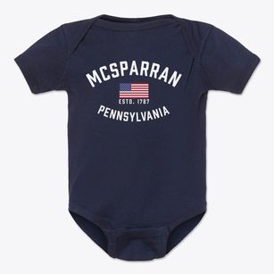 Mcsparran Pennsylvania Patriot Baby Onesie