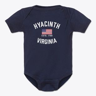 Hyacinth Virginia Patriot Baby Onesie