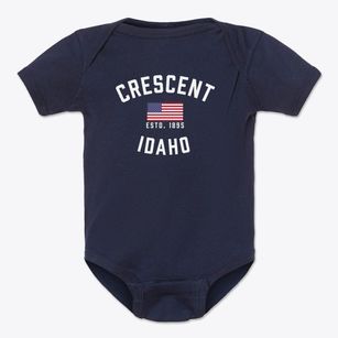 Crescent Idaho Patriot Baby Onesie