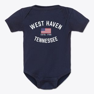West Haven Tennessee Patriot Baby Onesie