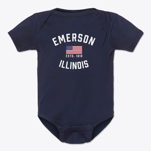 Emerson Illinois Patriot Baby Onesie