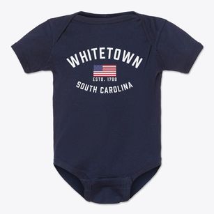 Whitetown South Carolina Patriot Baby Onesie