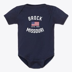 Brock Missouri Patriot Baby Onesie