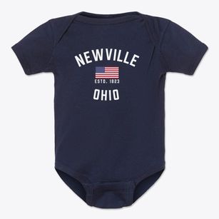 Newville Ohio Patriot Baby Onesie