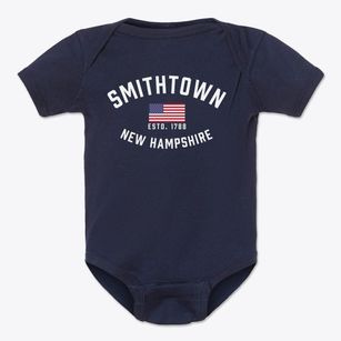 Smithtown New Hampshire Patriot Baby Onesie