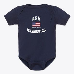 Ash Washington Patriot Baby Onesie