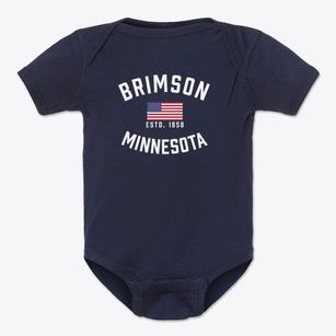 Brimson Minnesota Patriot Baby Onesie