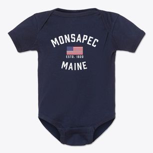 Monsapec Maine Patriot Baby Onesie