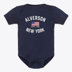 Alverson New York Patriot Baby Onesie
