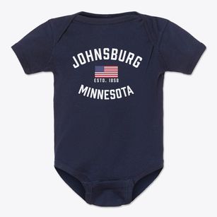 Johnsburg Minnesota Patriot Baby Onesie