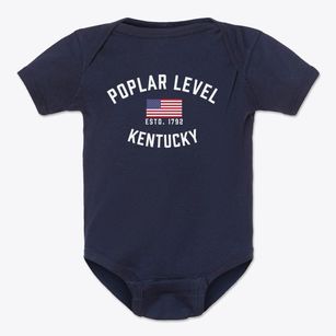 Poplar Level Kentucky Patriot Baby Onesie