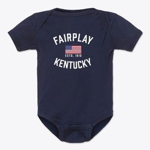Fairplay Kentucky Patriot Baby Onesie