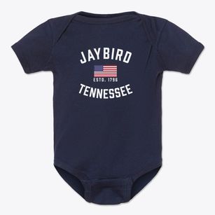 Jaybird Tennessee Patriot Baby Onesie