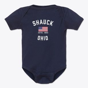 Shauck Ohio Patriot Baby Onesie