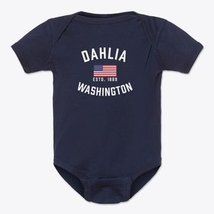 Dahlia Washington Patriot Baby Onesie