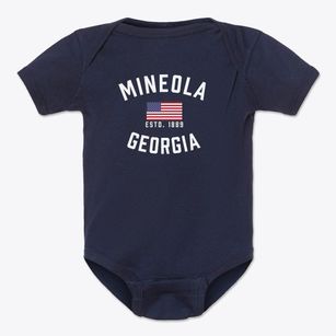 Mineola Georgia Patriot Baby Onesie