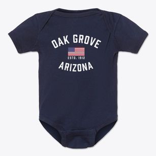 Oak Grove Arizona Patriot Baby Onesie
