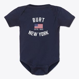 Burt New York Patriot Baby Onesie