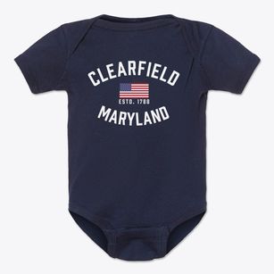 Clearfield Maryland Patriot Baby Onesie