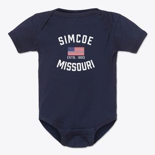 Simcoe Missouri Patriot Baby Onesie