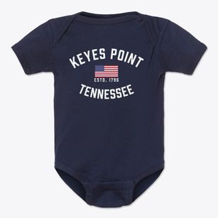 Keyes Point Tennessee Patriot Baby Onesie