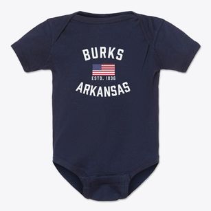 Burks Arkansas Patriot Baby Onesie