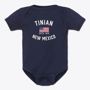 Tinian New Mexico Patriot Baby Onesie