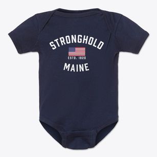 Stronghold Maine Patriot Baby Onesie