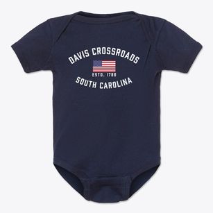 Davis Crossroads South Carolina Patriot Baby Onesie