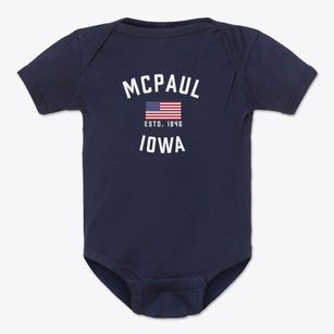 Mcpaul Iowa Patriot Baby Onesie