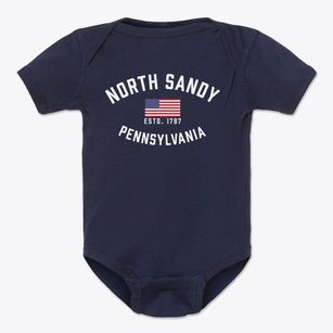 North Sandy Pennsylvania Patriot Baby Onesie