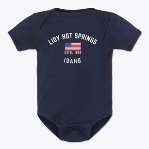 Lidy Hot Springs Idaho Patriot Baby Onesie