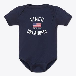 Vinco Oklahoma Patriot Baby Onesie