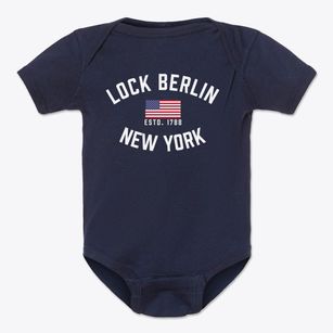Lock Berlin New York Patriot Baby Onesie